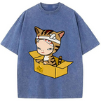 Cat Please Dont Throw Nara Washed T-Shirt