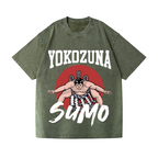 Yokozuna The Highest Honor in Sumo Vintage Wash Japanese Design T-Shirt
