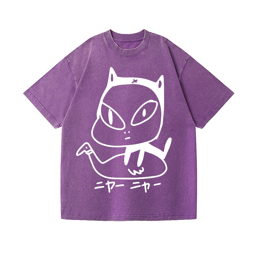 Yoshitomo Nara Vintage Wash Japanese Design T-Shirt