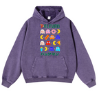 Pacman Vintage Washed Thick Cotton Hoodie