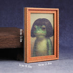 Frog Picture Frame Refrigerator Magnet