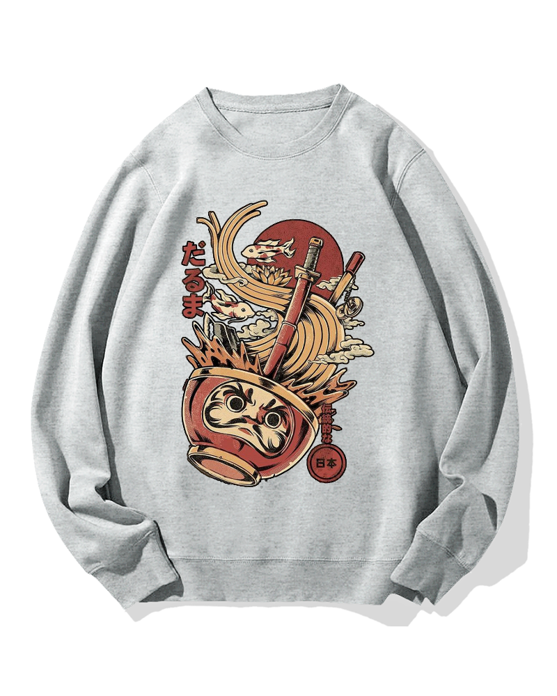 Traditional Daruma Ramen Cotton Sweatshirt