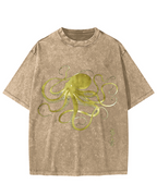 Japanese Octopus Vintage Washed T-shirt