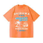 Okinawa Vintage Wash Japanese Design T-Shirt