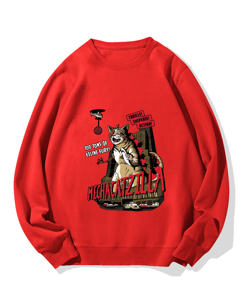 Mechacatzilla Cotton Sweatshirt