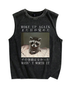 Hell Won't Take Me Vintage Distressed Washed Tank Top