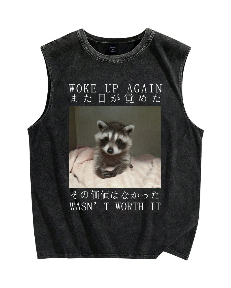 Hell Won't Take Me Vintage Distressed Washed Tank Top