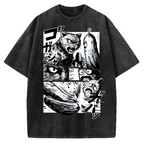 Cat vs Zucchini Vintage Washed T-shirt