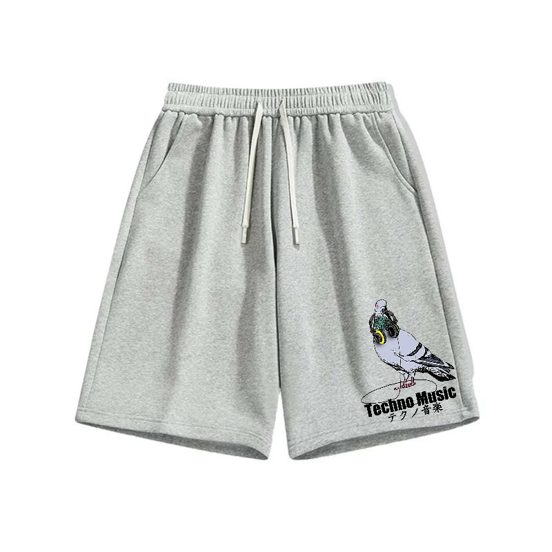 Techno Music Cotton Casual Shorts