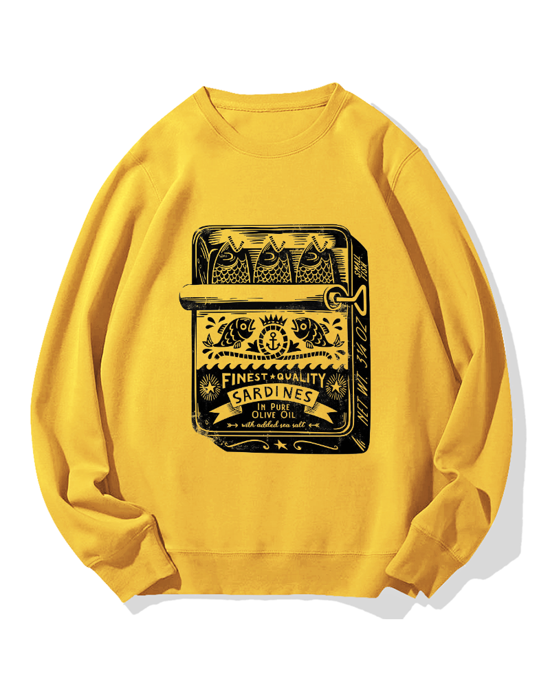 Canned Fish Cotton Sweatshirt