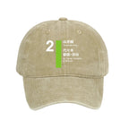 Yamanote Line Shibuya And Harajuku Washed Cap