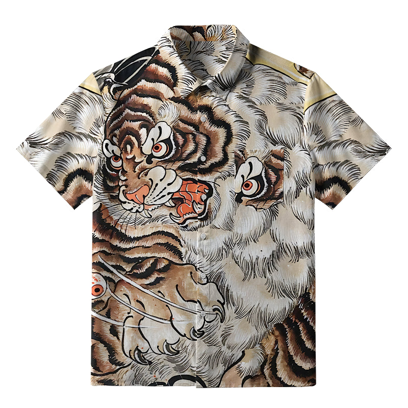 Fierce Tiger Roar Button-up Shirt