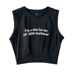Slxt For My Gay BF Sleeveless Crop Top