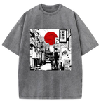 Sunrise On The Street Washed T-Shirt