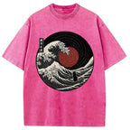 The Solitary Wanderer Cat Washed T-Shirt
