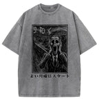 Office Worker The Scream Washed T-Shirt