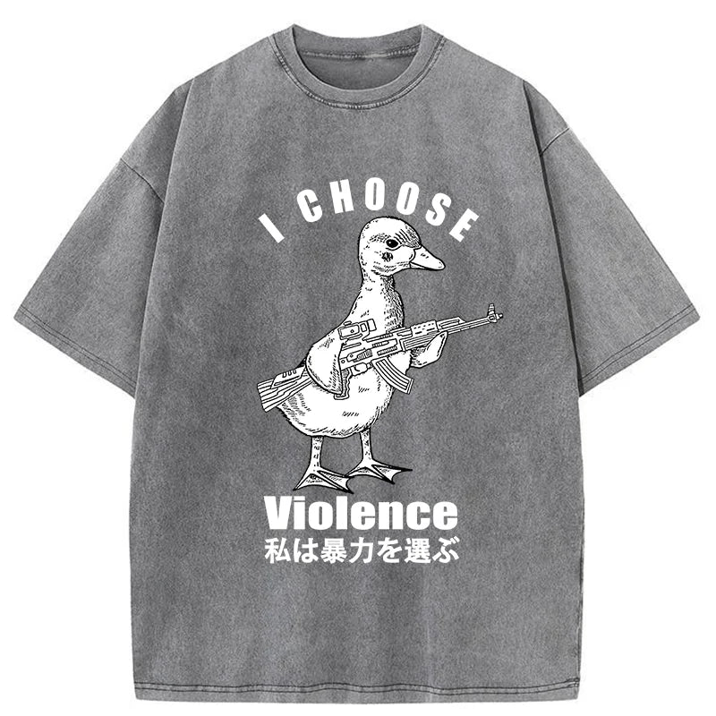 I Choose Violence Washed T-Shirt