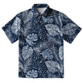 Jungle Leaf Dark Button-up Shirt