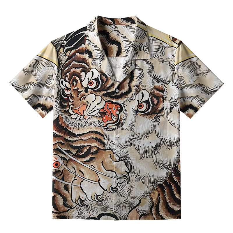 Fierce Tiger Roar Aloha Hawaiian Shirt