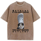 Funny Cat Meme Japan Washed T-Shirt