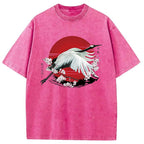 Japanese Crane Tsuru Washed T-Shirt