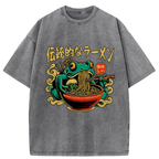 Frog Obsessed With Ramen Washed T-Shirt