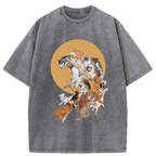 Dogs Under The Moon Washed T-Shirt