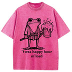Happy Hour Frog Washed T-Shirt