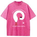 Funny Neck Stretch Of Zen Washed T-Shirt