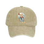 Samurai Shiba Dog Japanese Washed Cap