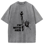 I'm With Her Washed T-Shirt