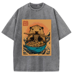 Opossum Eats Ramen Washed T-Shirt