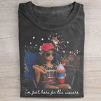 4th Of July Doll Face Meme Washed Folded T-shirt