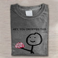 Spoof Print Casual Print T-shirt