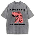 Unisex Prehistoric Love Washed T-Shirt