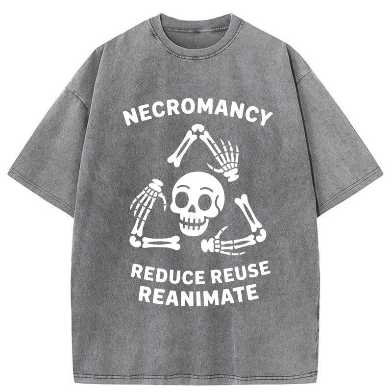 Unisex 3R Skull  Washed T-Shirt