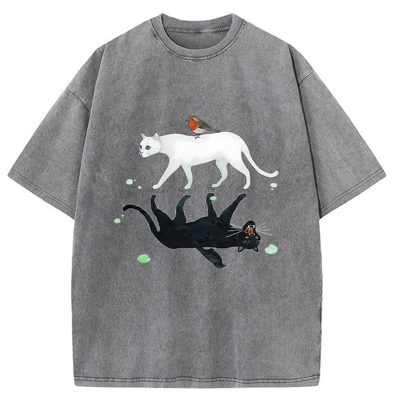 Unisex Opposite Underwater World Washed T-Shirt