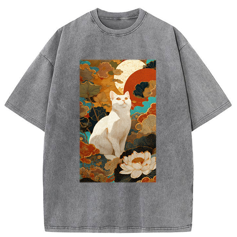 Unisex White Guardian Of The Vermilion Sun Washed T-Shirt