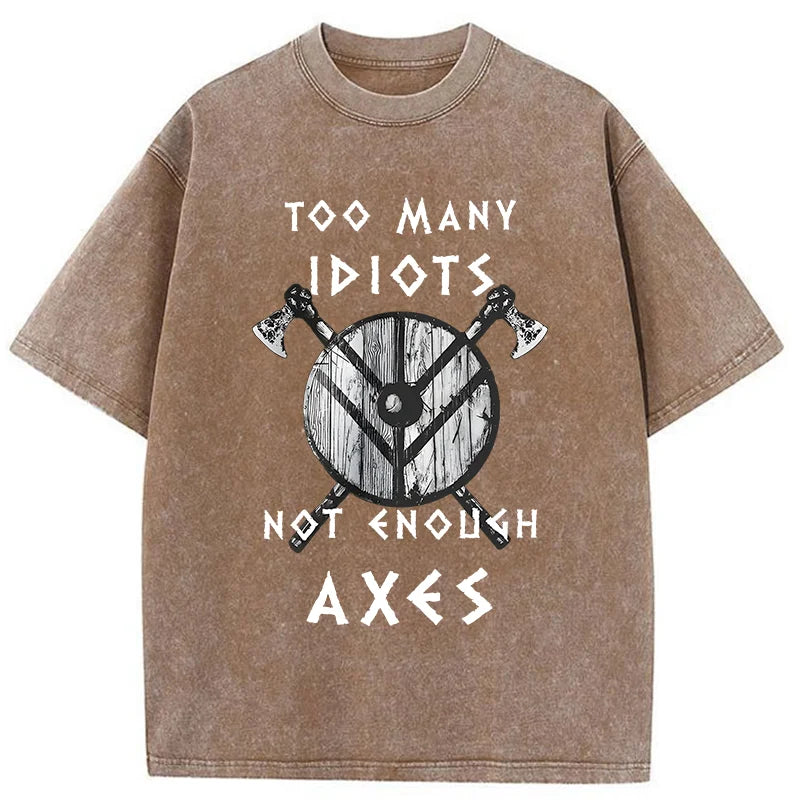 Unisex Viking Quotes Meme Washed T-Shirt