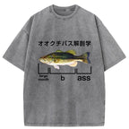 Largemouth Bass Anatomy Washed T-Shirt