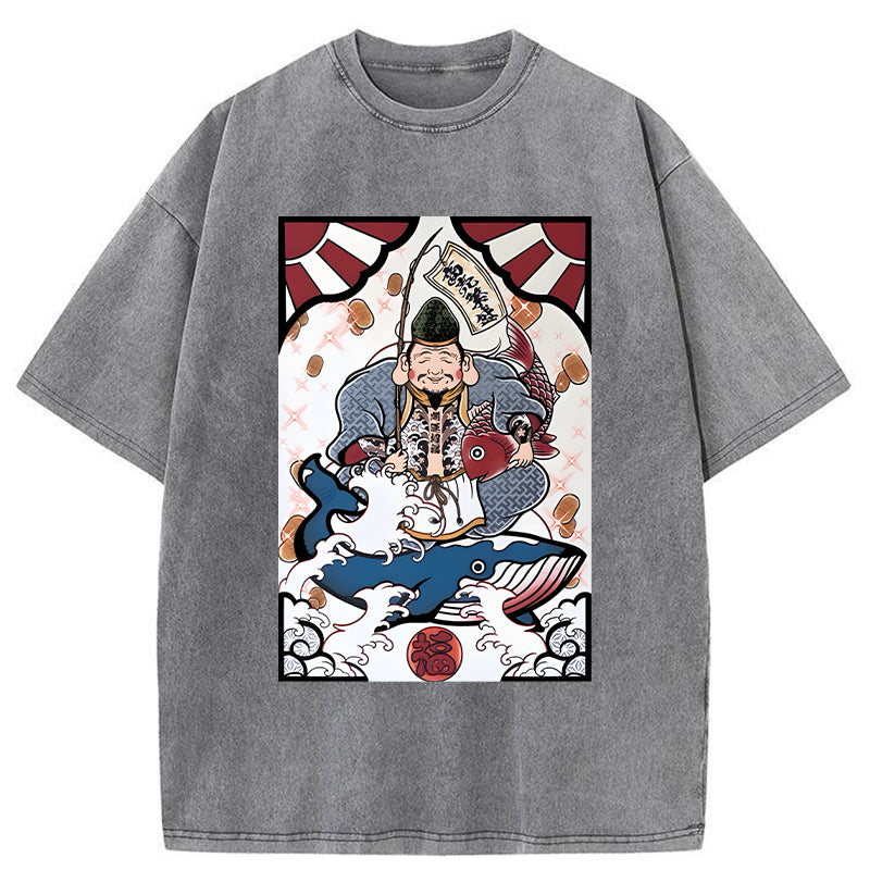 Unisex Ebisu And The Waves Washed T-Shirt