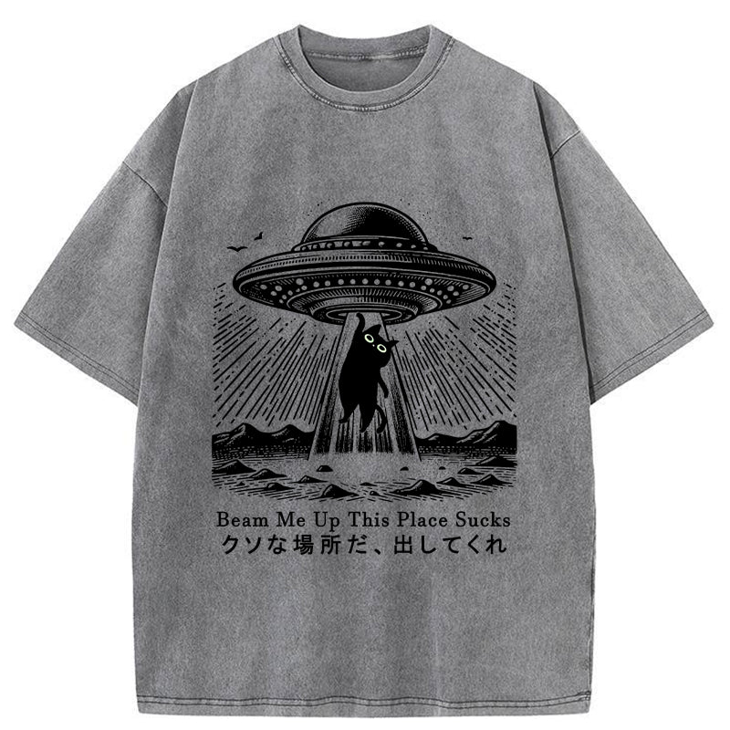 Unisex Please Take Me Away Washed T-Shirt