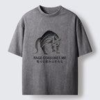 Unisex Rage Consumes Cat Washed T-Shirt