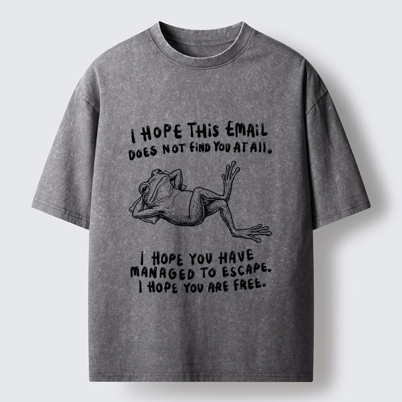 Unisex I Hope You Can Be Free Washed T-Shirt