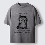 Dramatic First Cat Washed T-Shirt