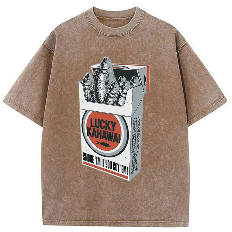 Japanese Lucky Kahawai Washed T-Shirt