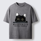Cats Know Everything Washed T-Shirt
