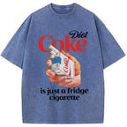 Just A Fridge Cigarette Coke Washed T-Shirt