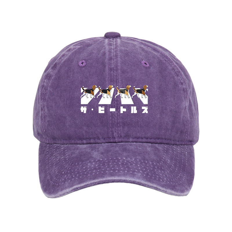 Walking Beagles Washed Cap