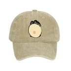 Grumpy Frog Japanese Washed Cap